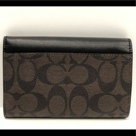 NWT COACH Medium Envelop Wallet Signature Canvas - Picture 4 of 6